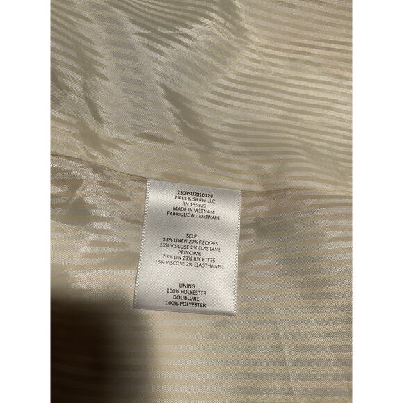 Veronica Beard 'Bennett' White Vest Size 6 - Picture 5 of 5